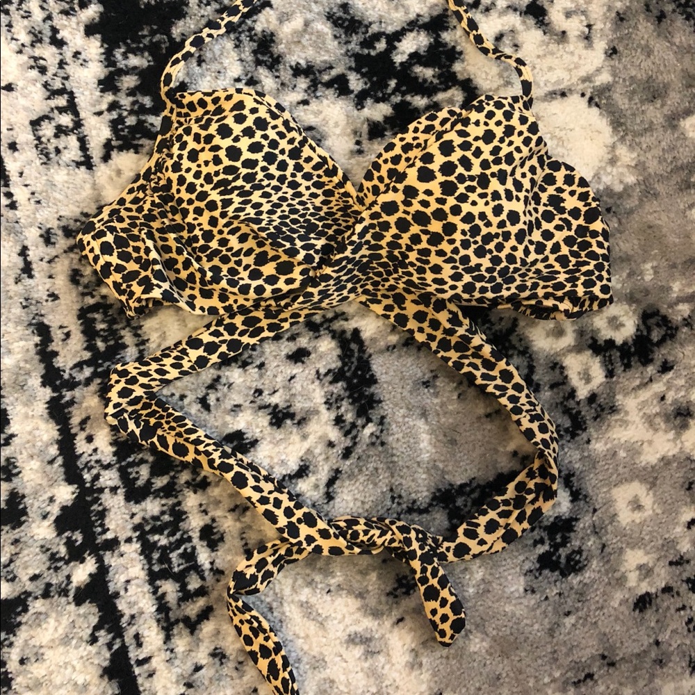 Victoria’s Secret Wrap Bikini Top - Cheetah Print